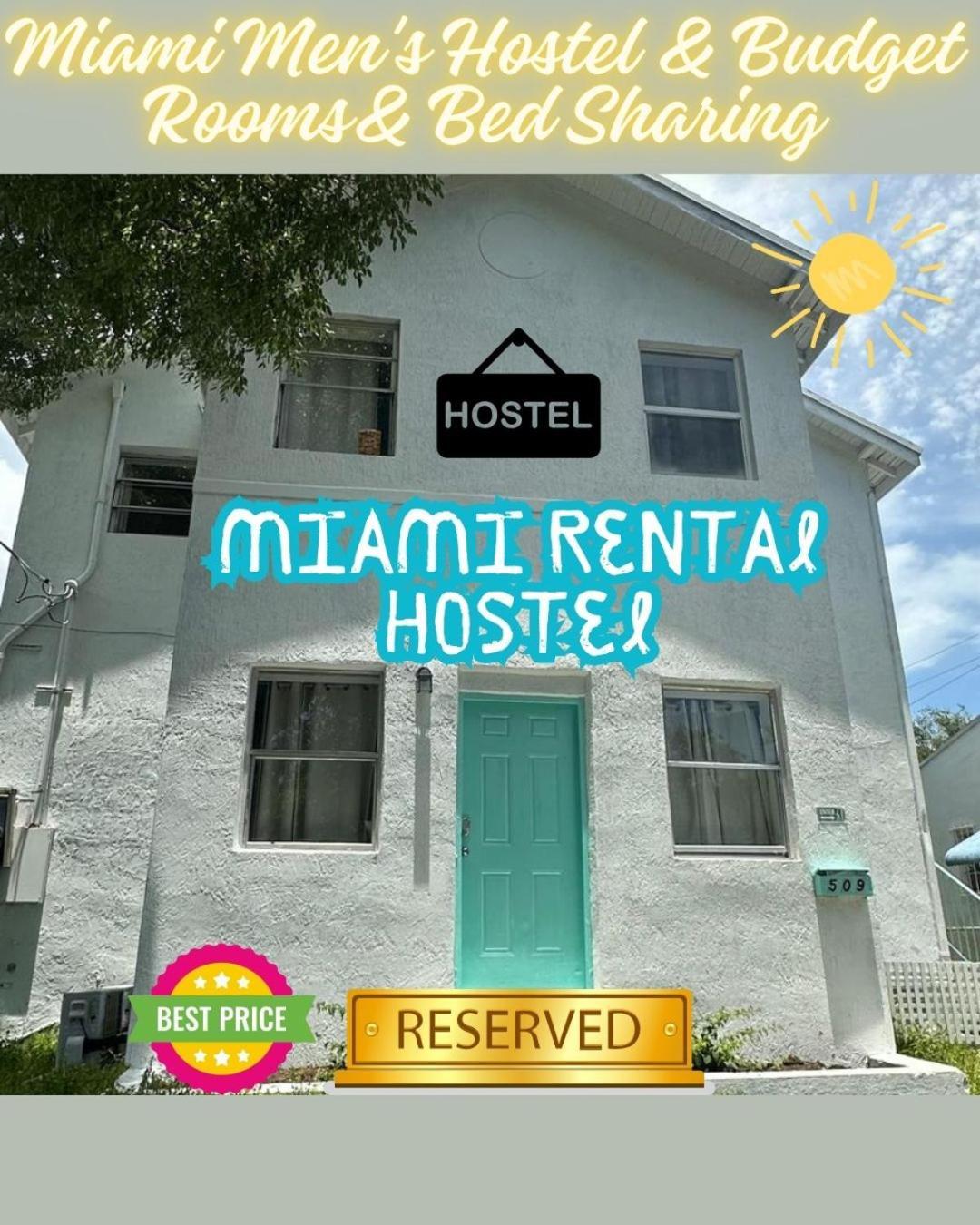 103 Miami Shared Rooms For Men Central Comfortable, Affordable Eksteriør bilde