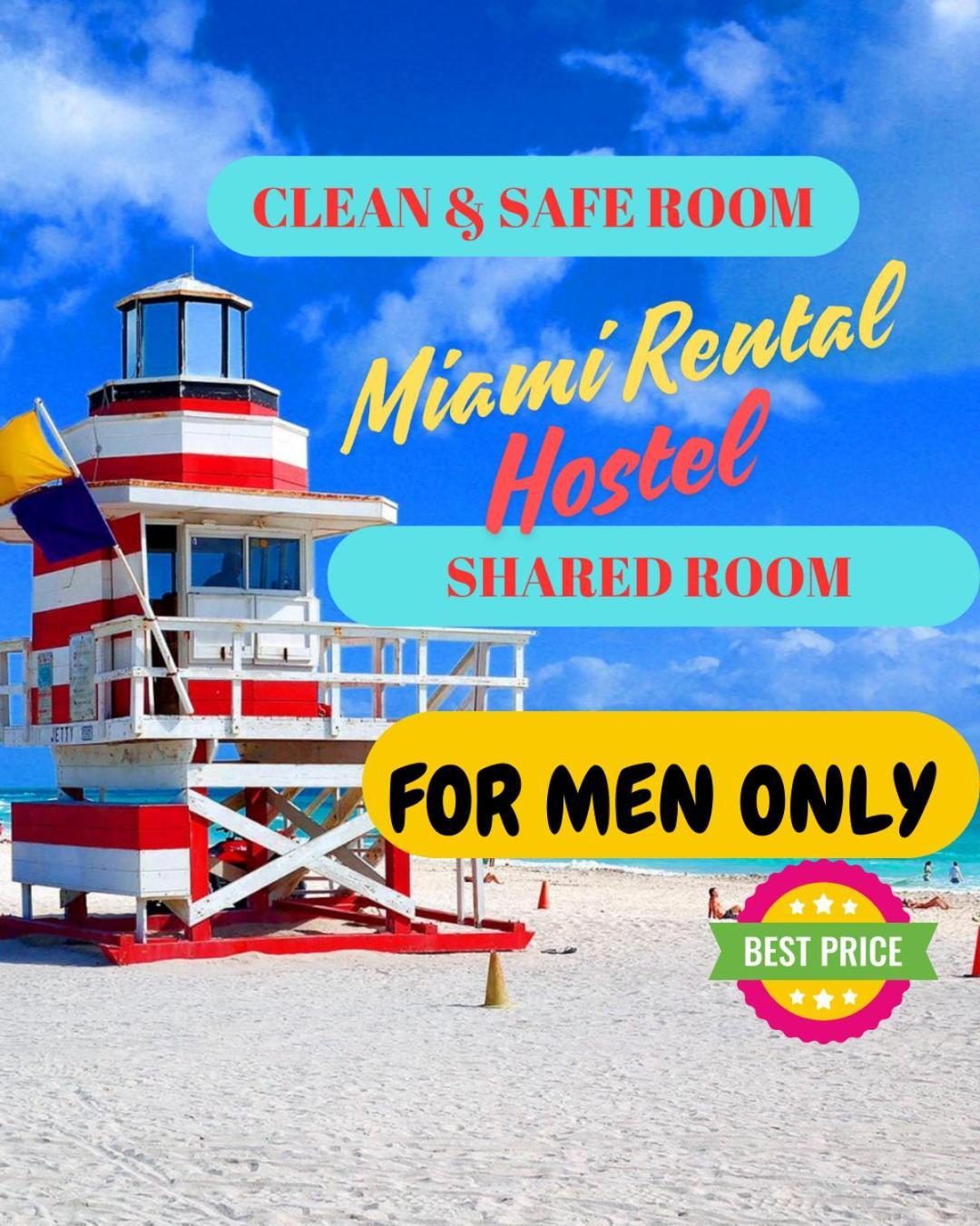 103 Miami Shared Rooms For Men Central Comfortable, Affordable Eksteriør bilde